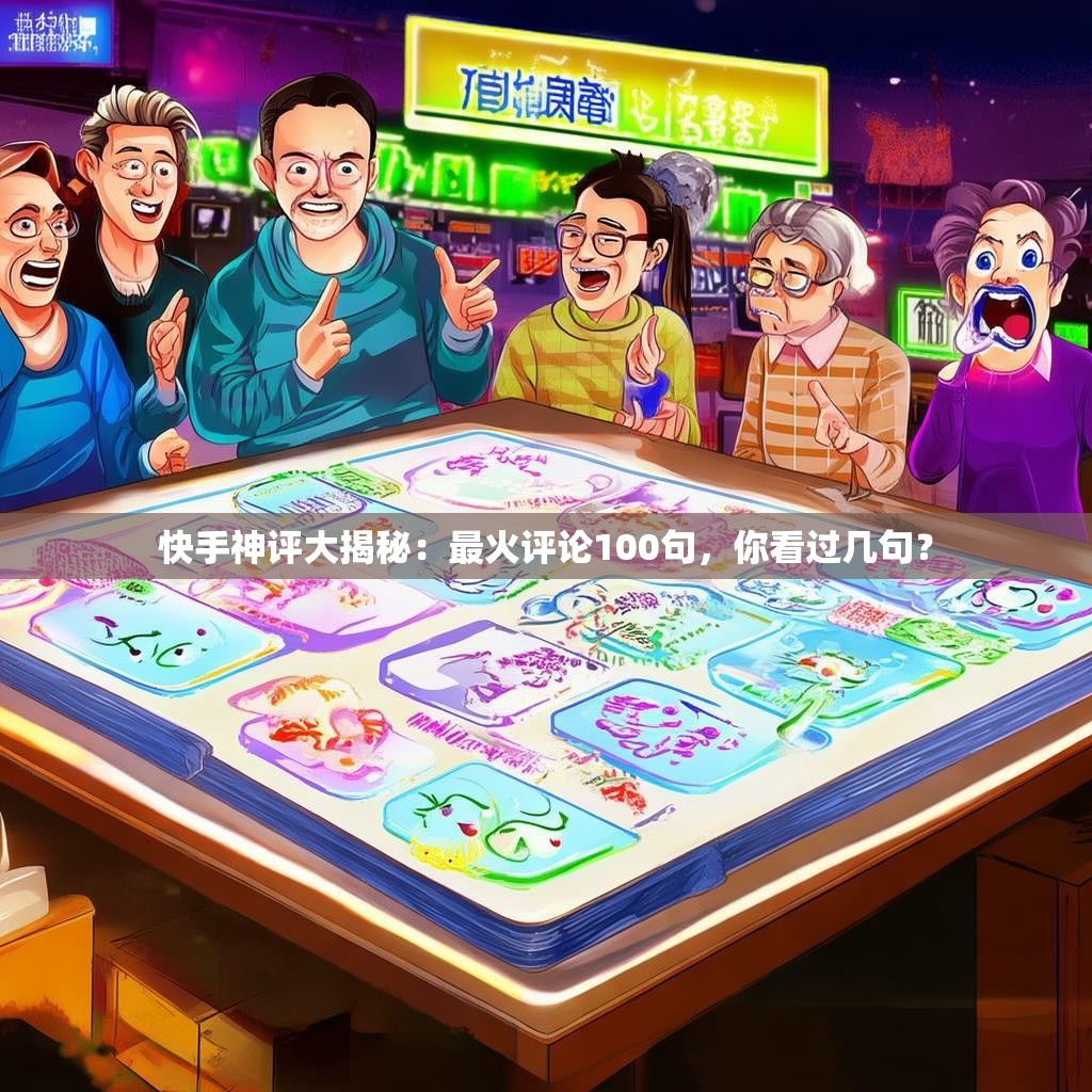 快手神评大揭秘：最火评论100句，你看过几句？