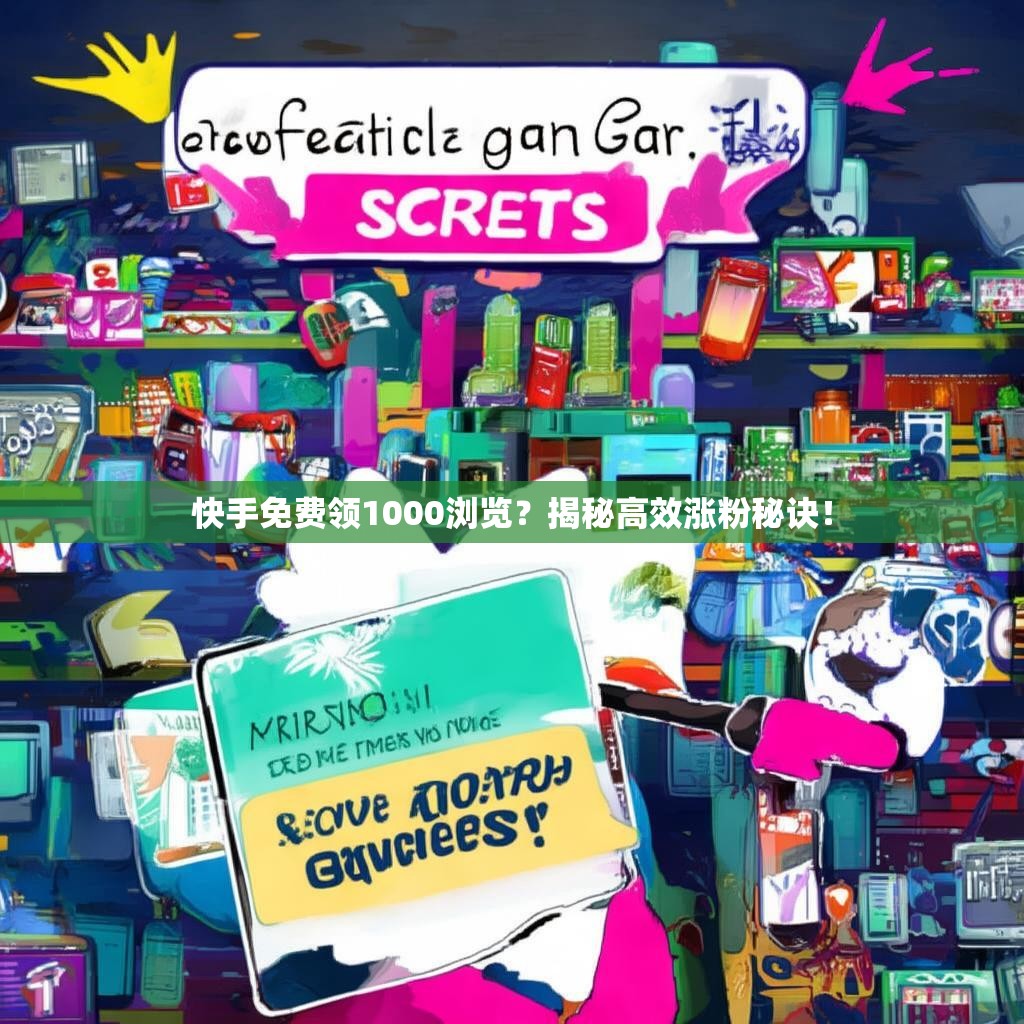 快手免费领1000浏览？揭秘高效涨粉秘诀！