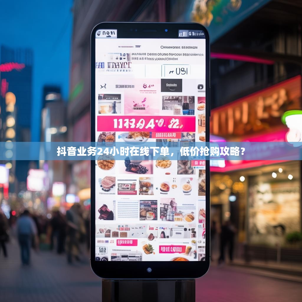 抖音业务24小时在线下单，低价抢购攻略？