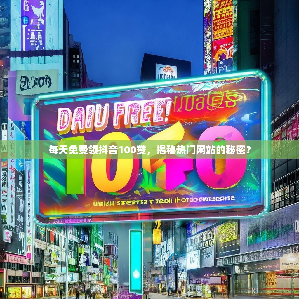 每天免费领抖音100赞，揭秘热门网站的秘密？
