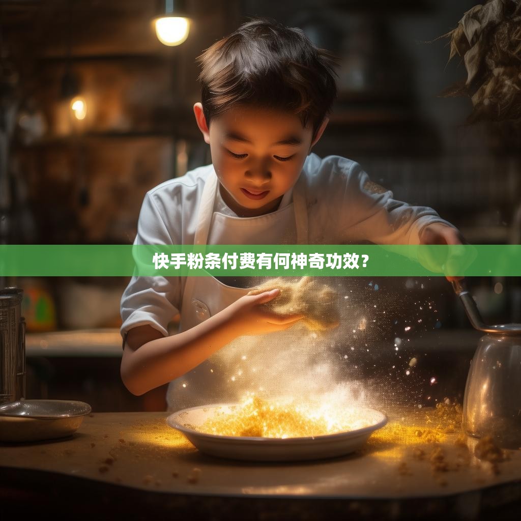 快手粉条付费有何神奇功效？