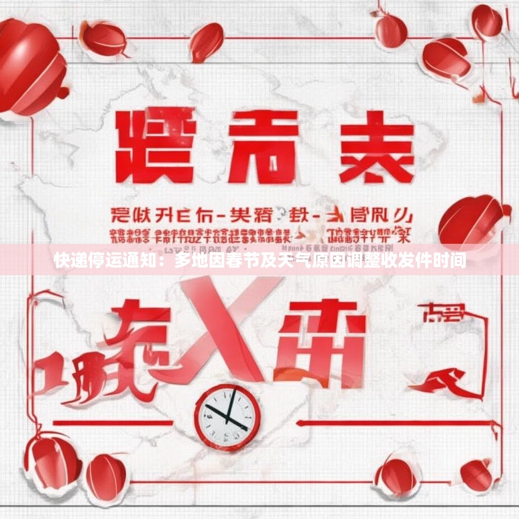 快递停运通知：多地因春节及天气原因调整收发件时间