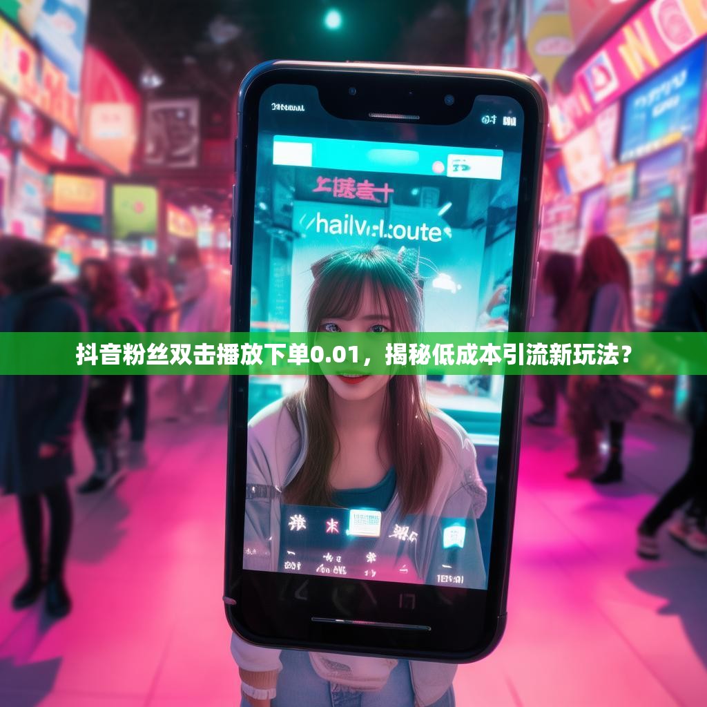 抖音粉丝双击播放下单0.01,揭秘低成本引流新玩法?