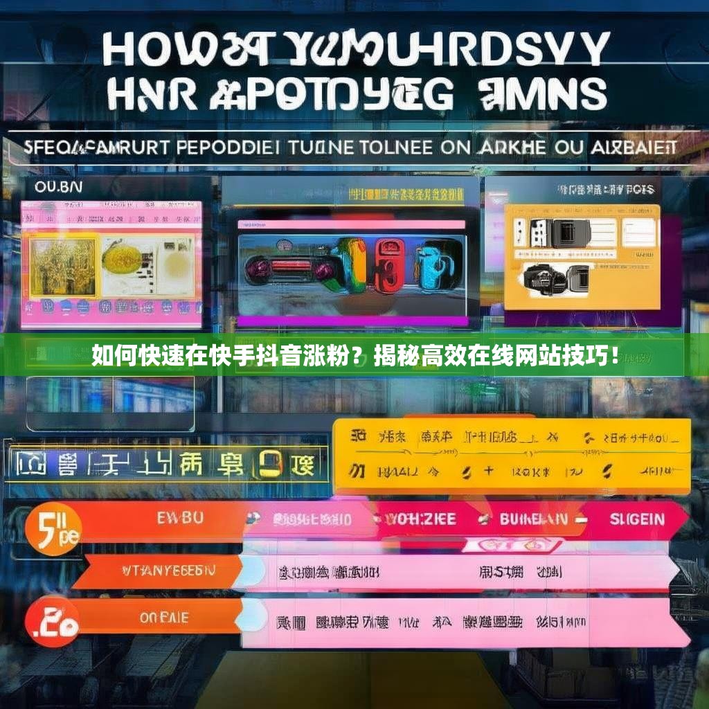 如何快速在快手抖音涨粉？揭秘高效在线网站技巧！