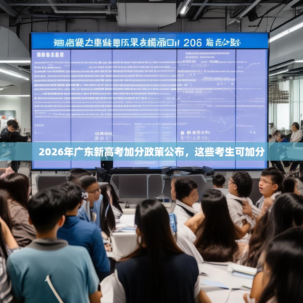 2026年广东新高考加分政策公布，这些考生可加分