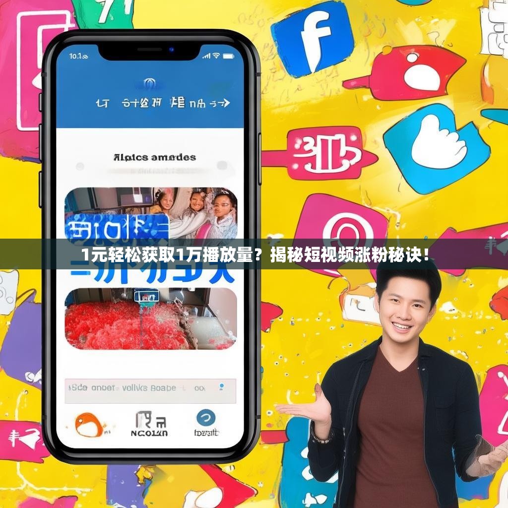 1元轻松获取1万播放量？揭秘短视频涨粉秘诀！