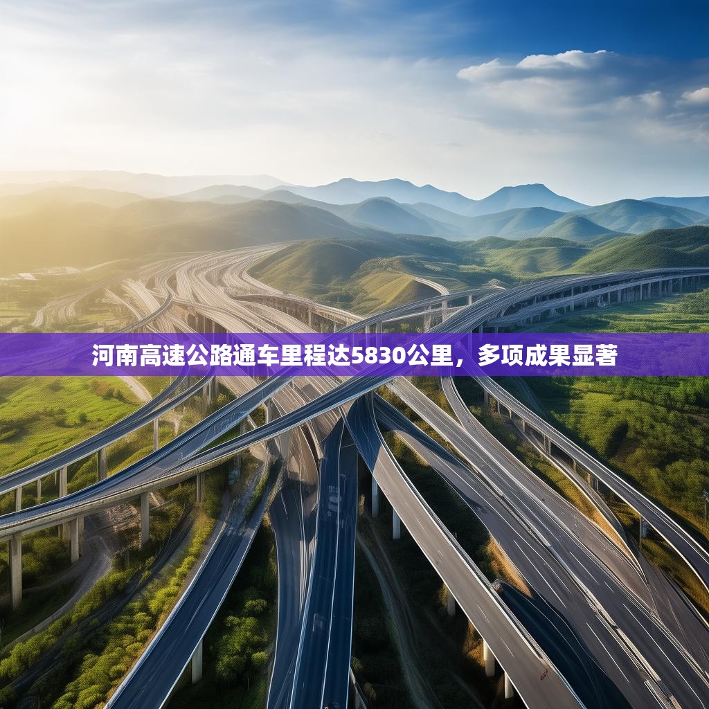 河南高速公路通车里程达5830公里，多项成果显著