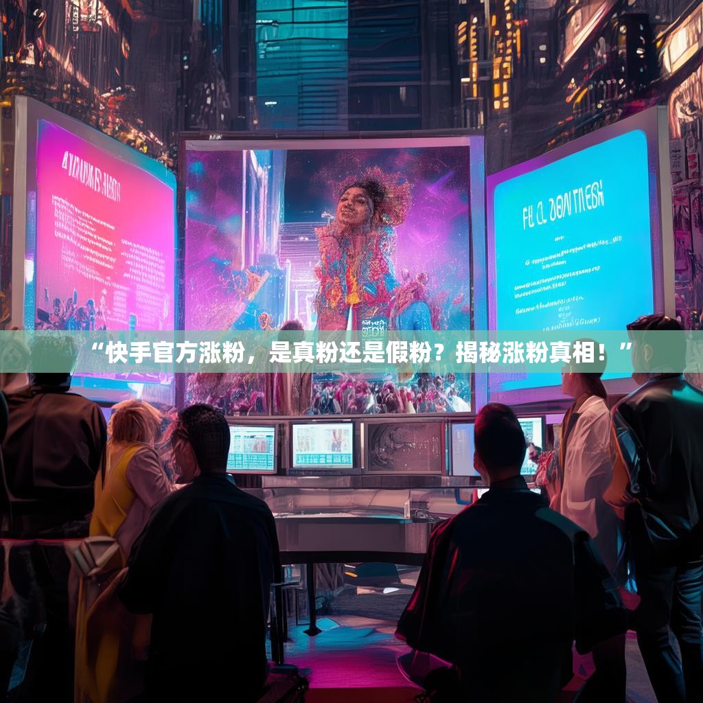 “快手官方涨粉，是真粉还是假粉？揭秘涨粉真相！”