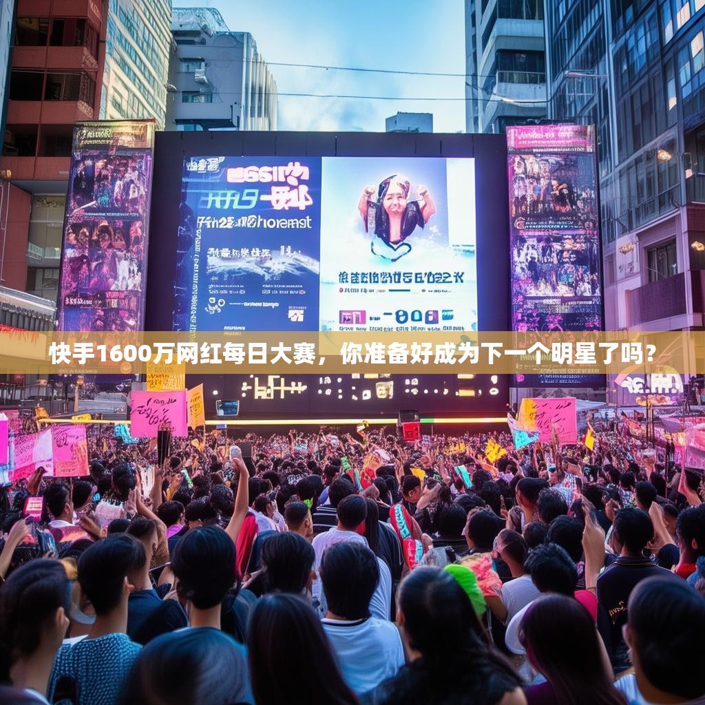 快手1600万网红每日大赛，你准备好成为下一个明星了吗？