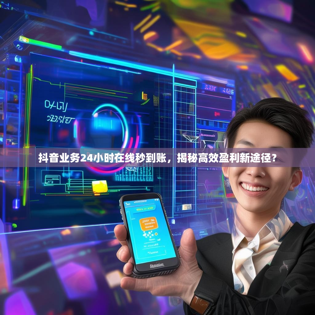 抖音业务24小时在线秒到账，揭秘高效盈利新途径？