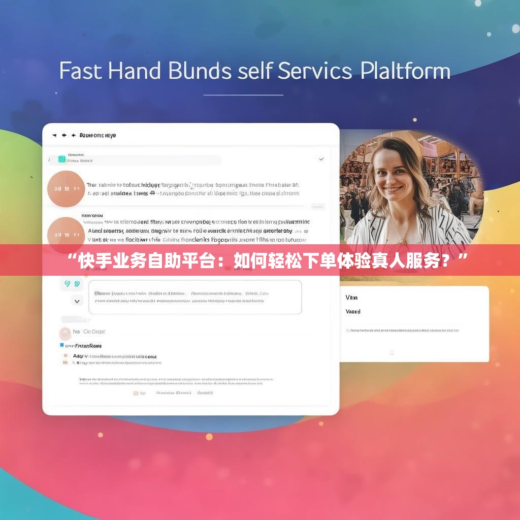“快手业务自助平台：如何轻松下单体验真人服务？”