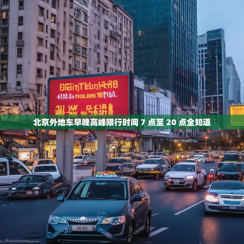 北京外地车早晚高峰限行时间 7 点至 20 点全知道