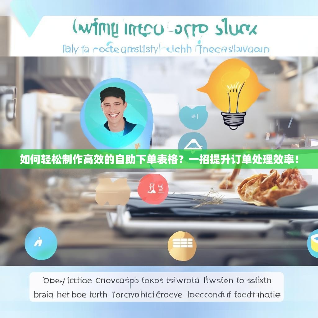 如何轻松制作高效的自助下单表格？一招提升订单处理效率！