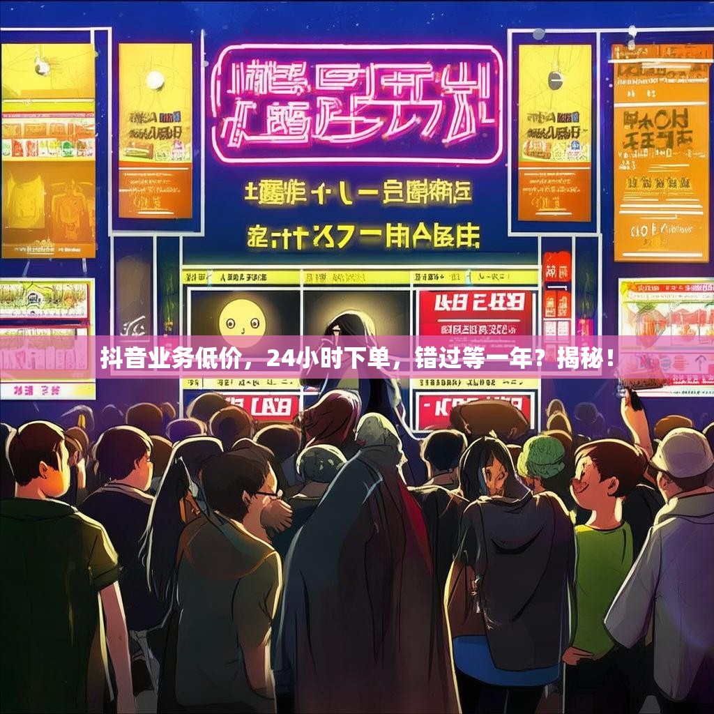 抖音业务低价，24小时下单，错过等一年？揭秘！