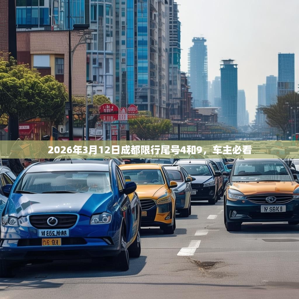 2026年3月12日成都限行尾号4和9，车主必看