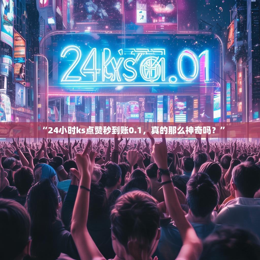 “24小时ks点赞秒到账0.1，真的那么神奇吗？”