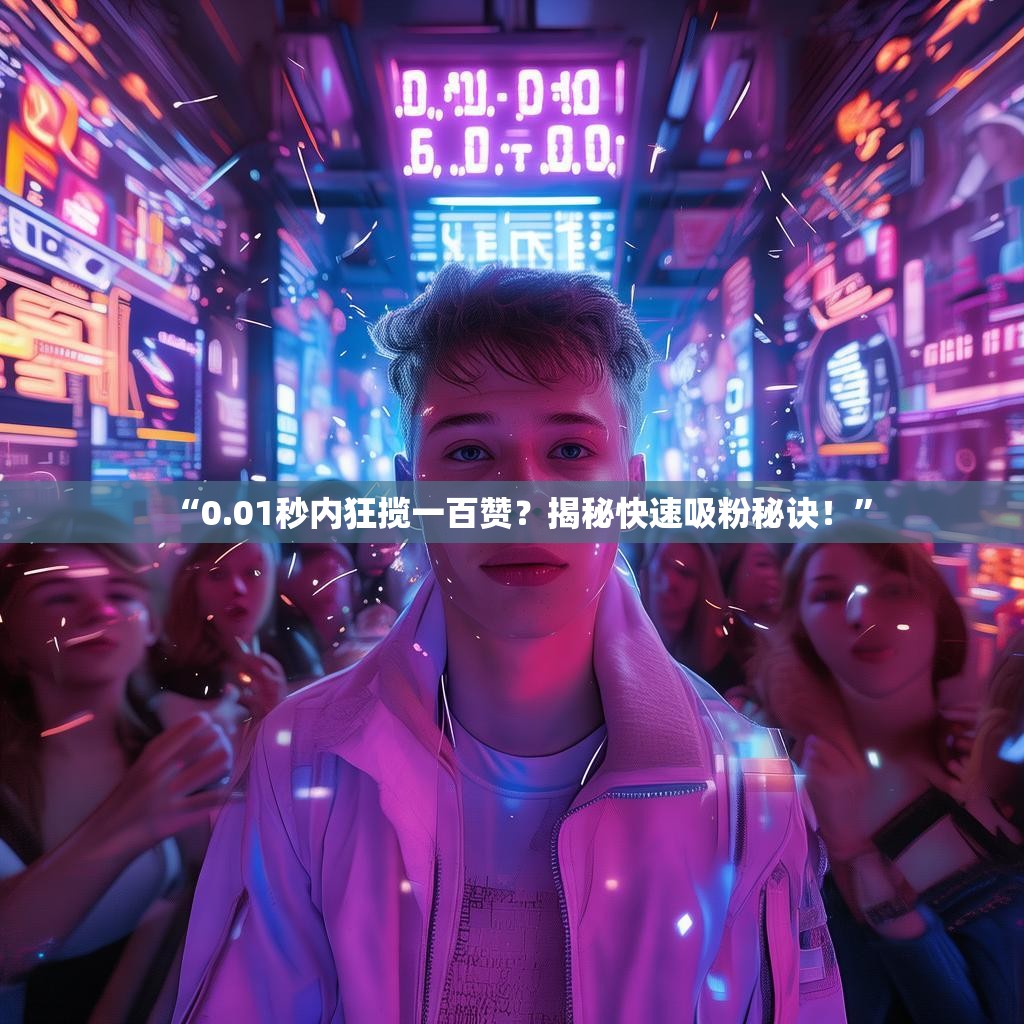 “0.01秒内狂揽一百赞？揭秘快速吸粉秘诀！”