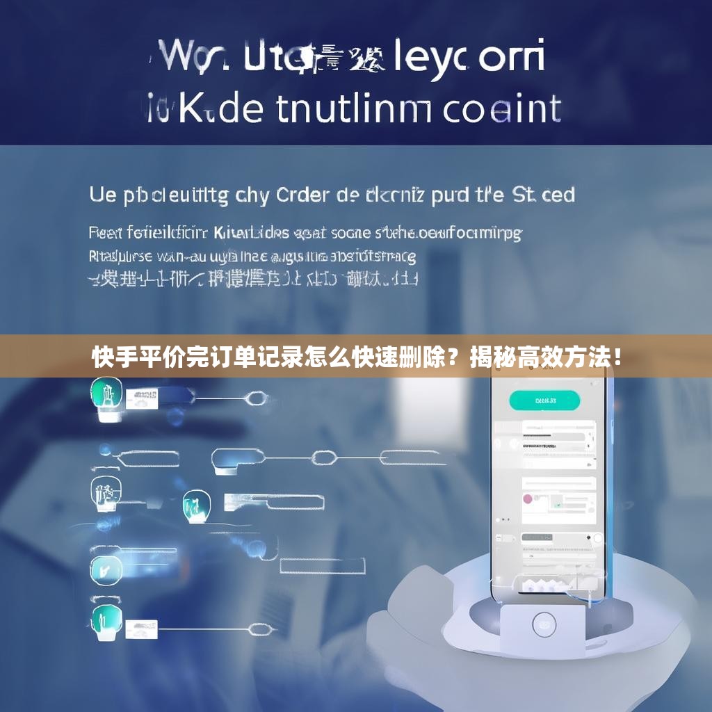 快手平价完订单记录怎么快速删除？揭秘高效方法！