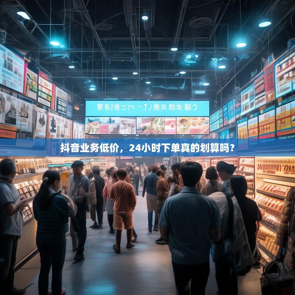 抖音业务低价，24小时下单真的划算吗？