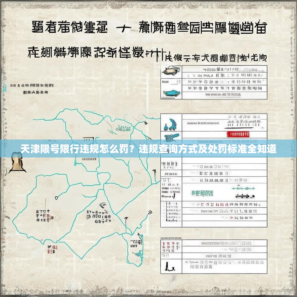 天津限号限行违规怎么罚？违规查询方式及处罚标准全知道