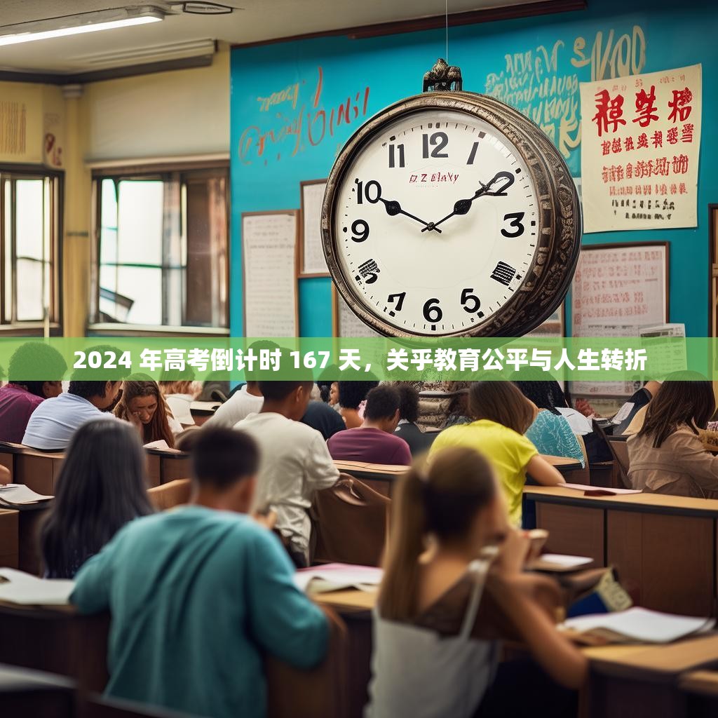 2024 年高考倒计时 167 天，关乎教育公平与人生转折