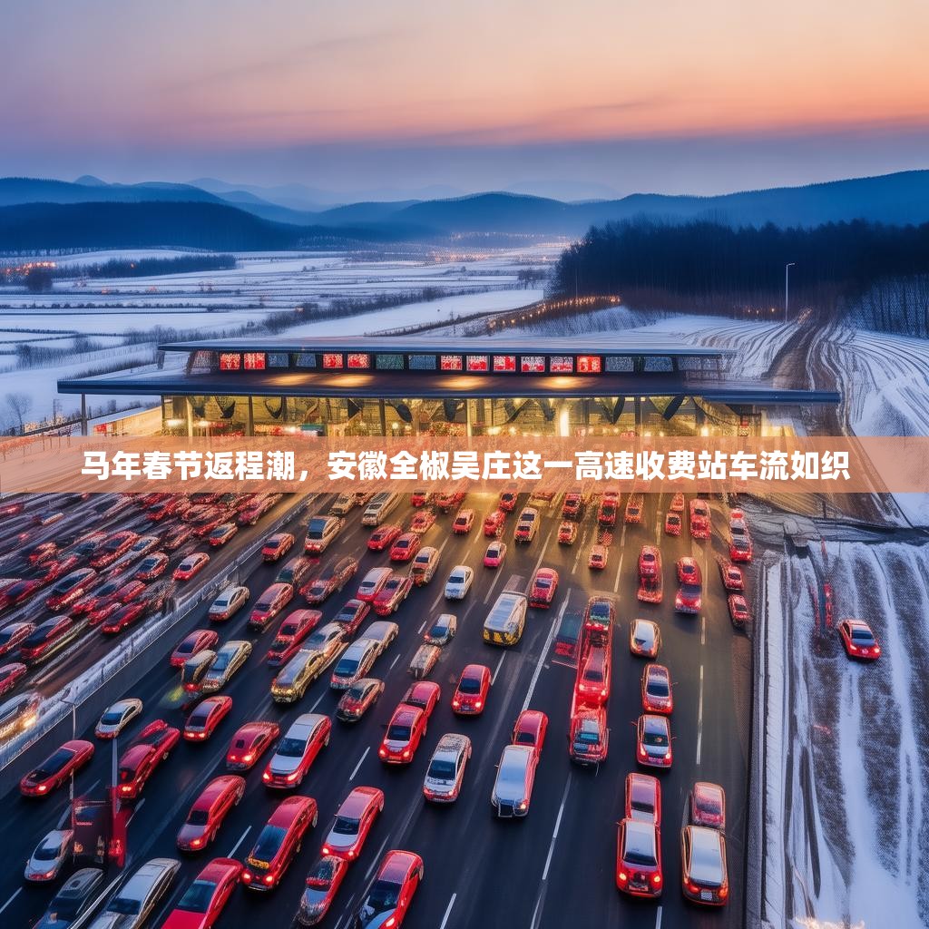 马年春节返程潮，安徽全椒吴庄这一高速收费站车流如织