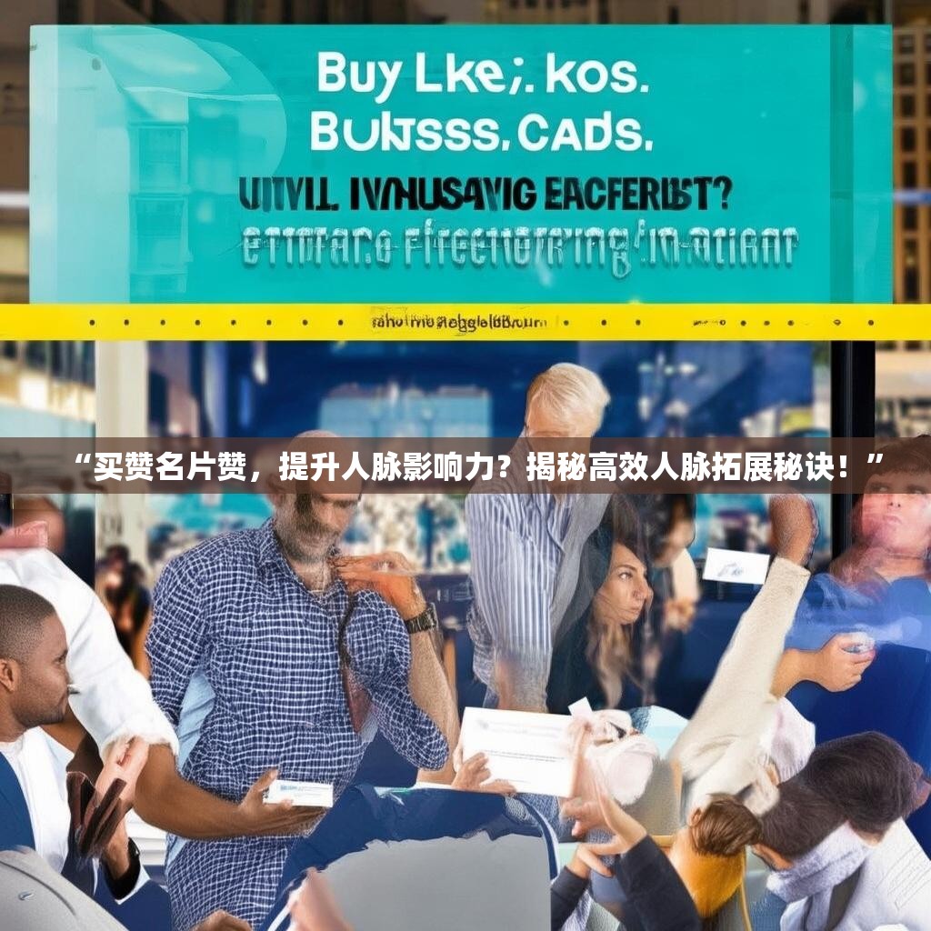 “买赞名片赞，提升人脉影响力？揭秘高效人脉拓展秘诀！”
