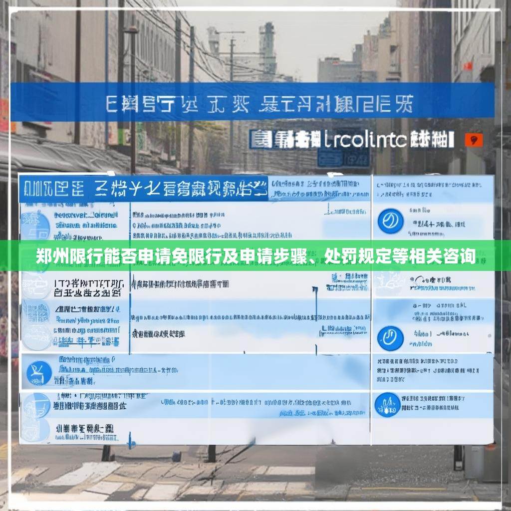 郑州限行能否申请免限行及申请步骤、处罚规定等相关咨询