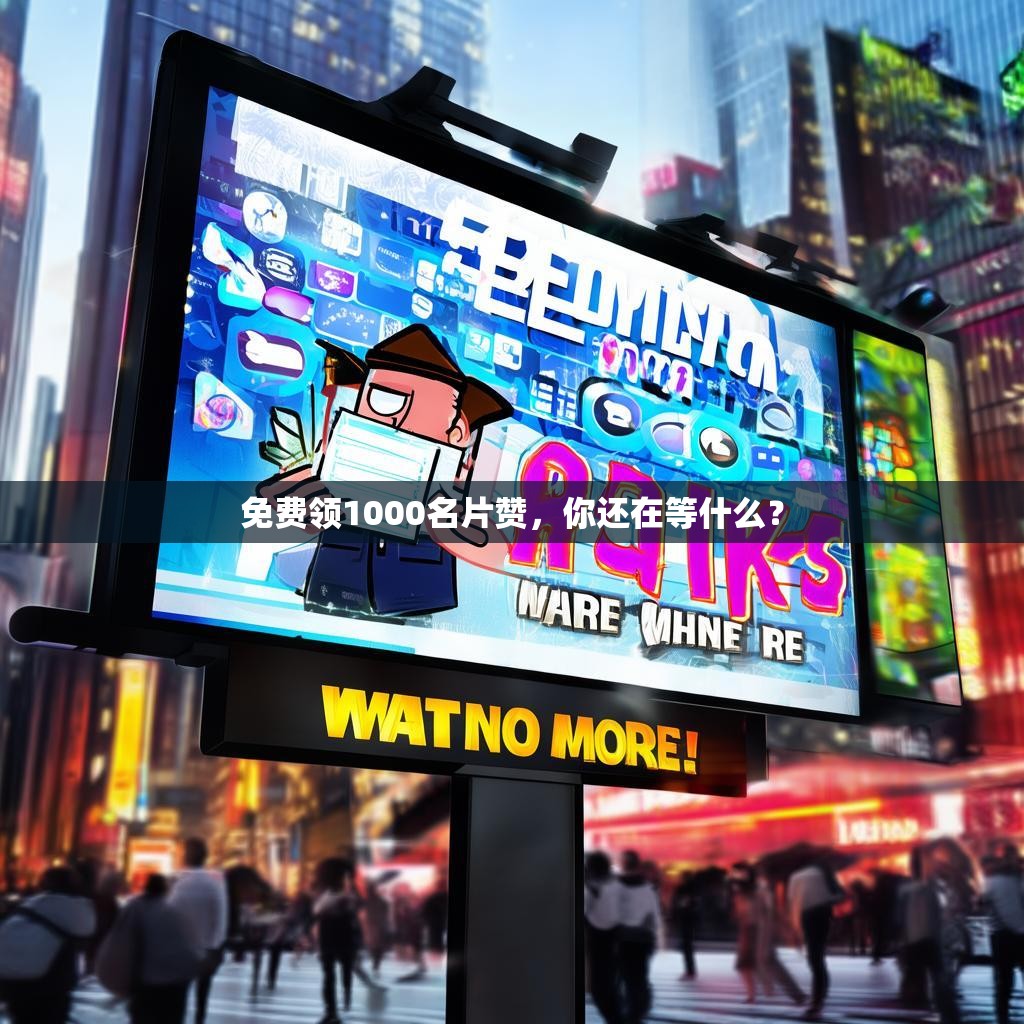 免费领1000名片赞，你还在等什么？
