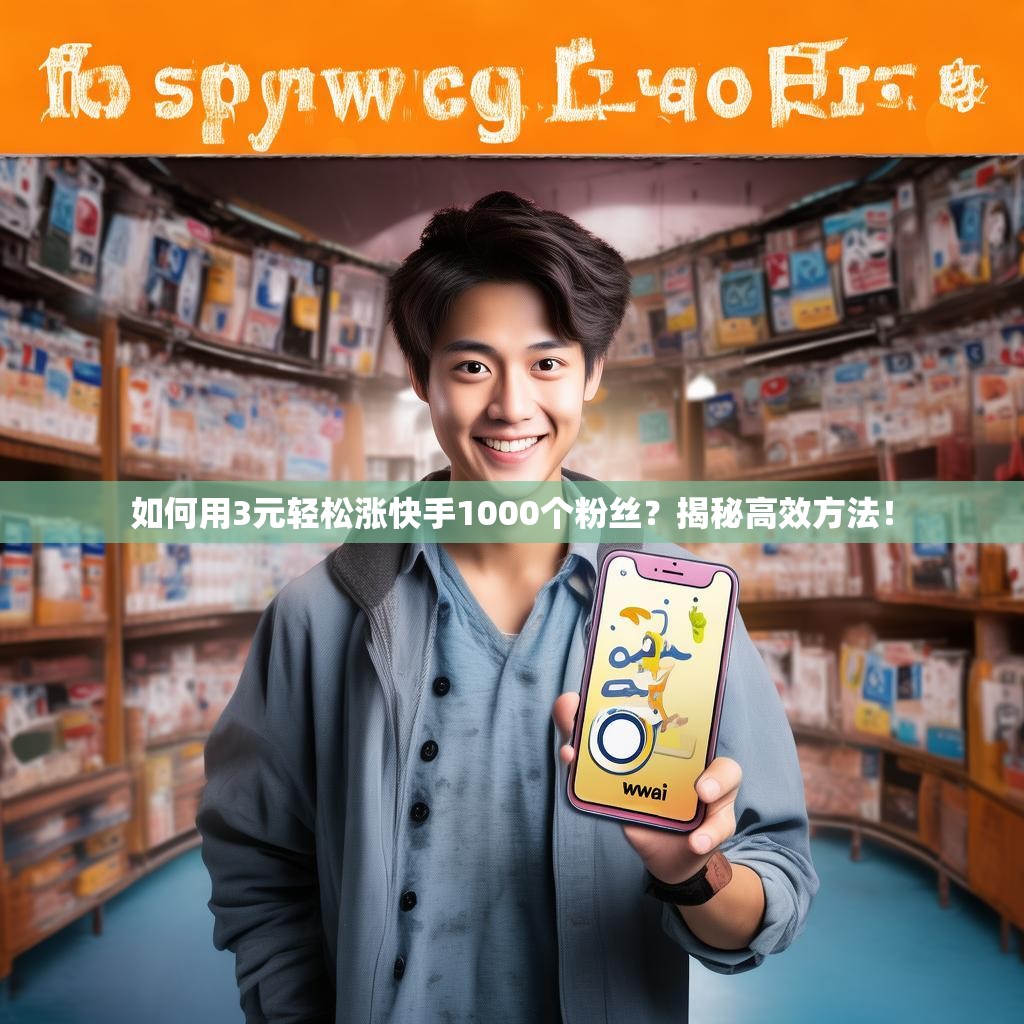 如何用3元轻松涨快手1000个粉丝？揭秘高效方法！