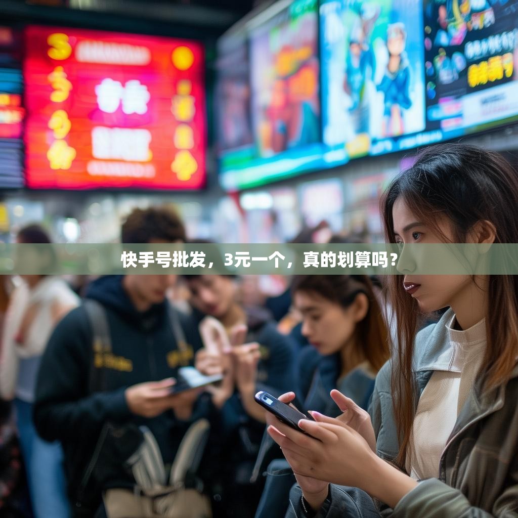快手号批发，3元一个，真的划算吗？