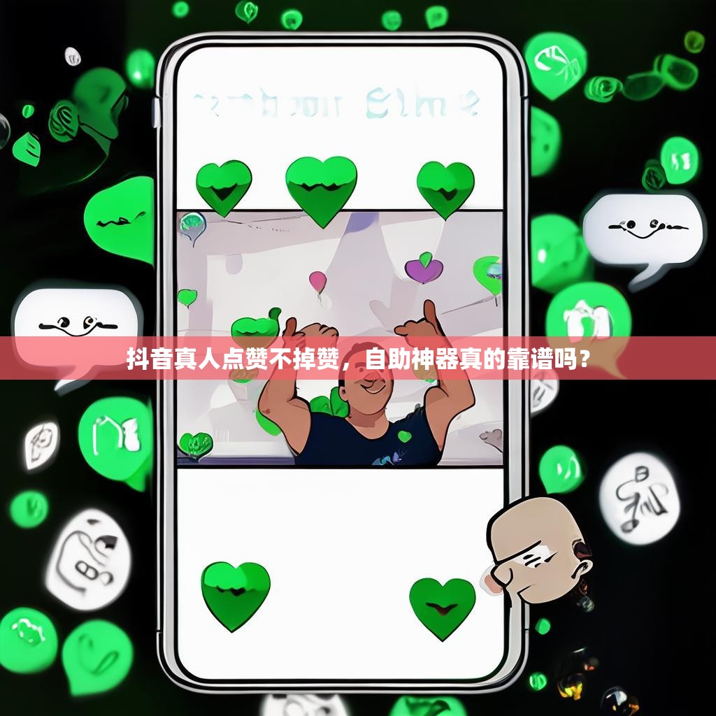 抖音真人点赞不掉赞，自助神器真的靠谱吗？
