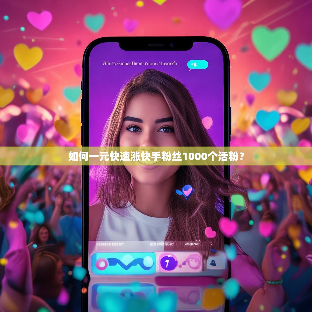 如何一元快速涨快手粉丝1000个活粉？