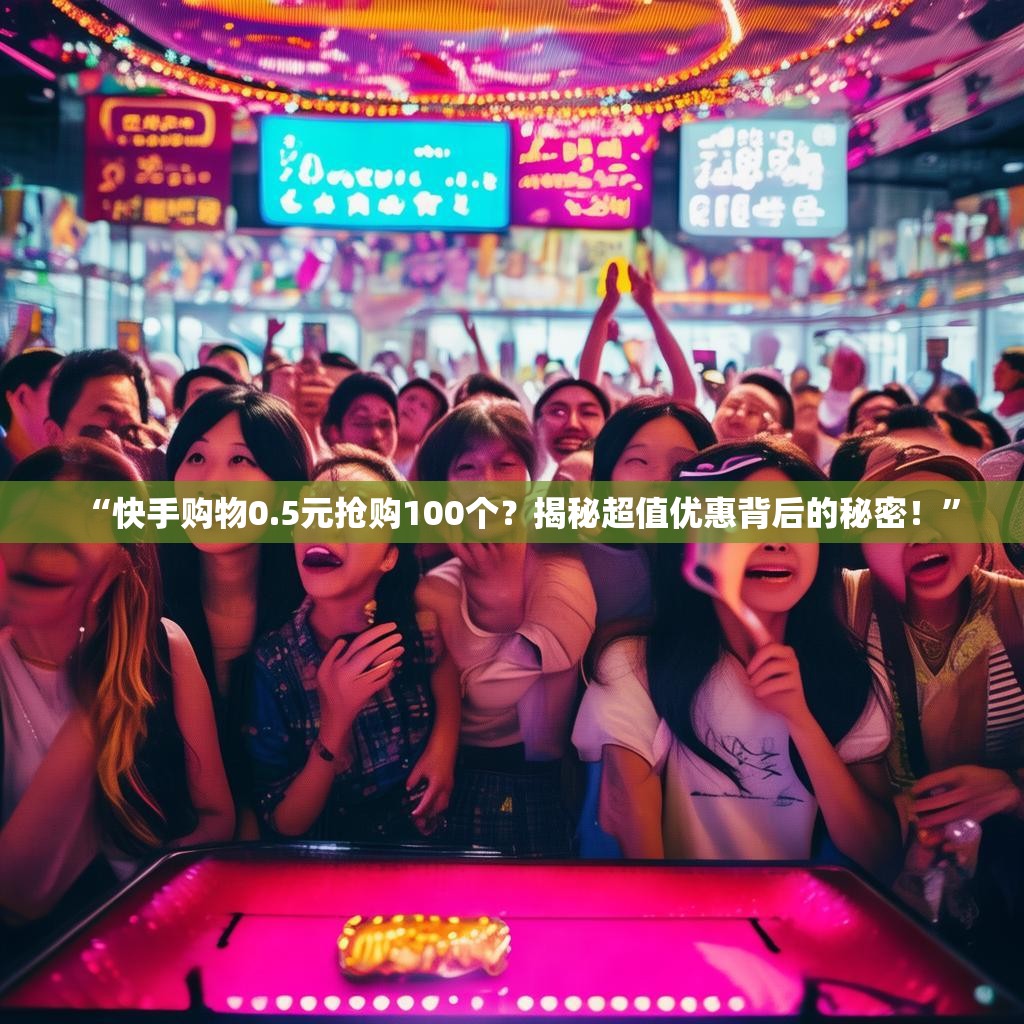 “快手购物0.5元抢购100个？揭秘超值优惠背后的秘密！”