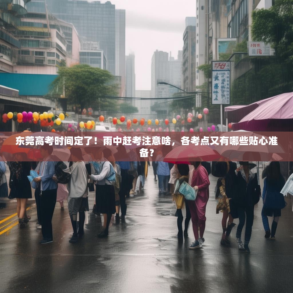 东莞高考时间定了！雨中赶考注意啥，各考点又有哪些贴心准备？