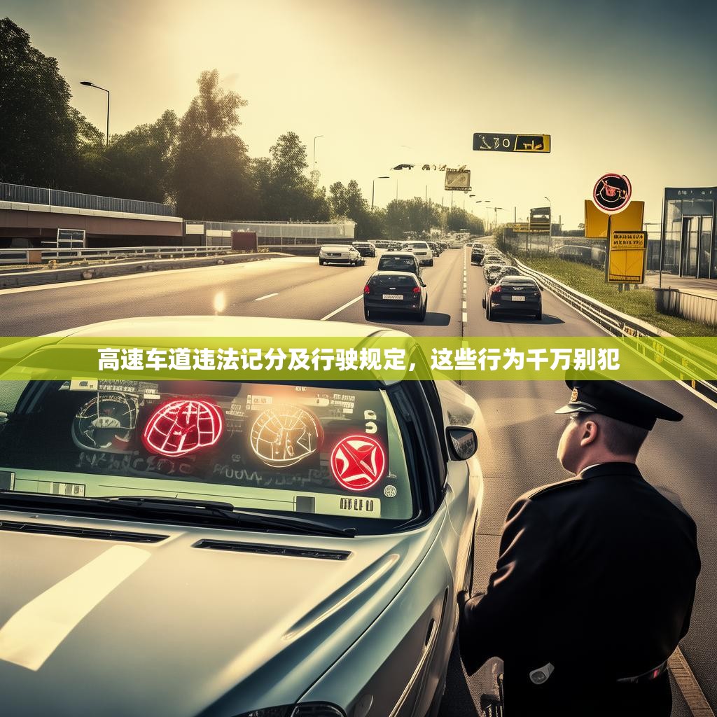 高速车道违法记分及行驶规定，这些行为千万别犯