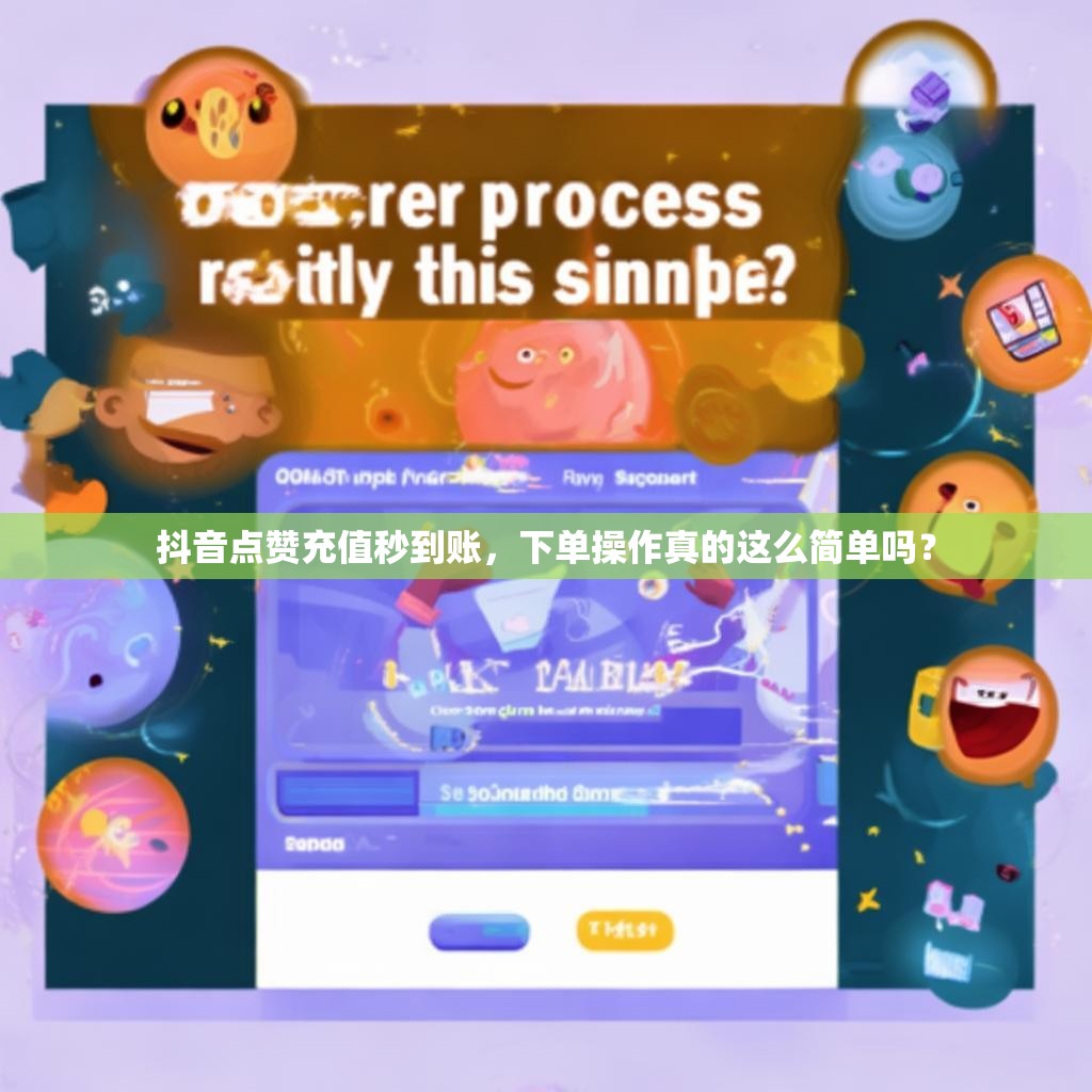 抖音点赞充值秒到账，下单操作真的这么简单吗？