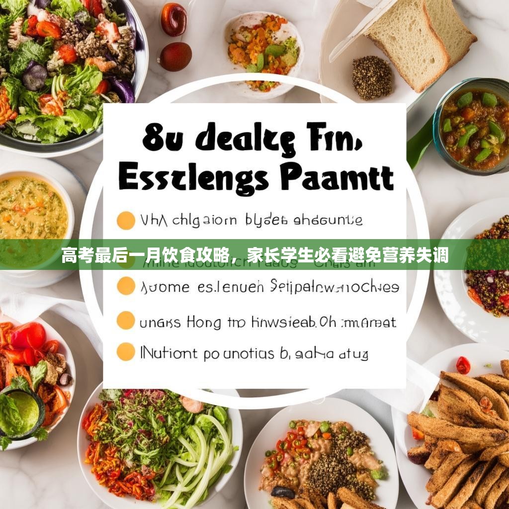 高考最后一月饮食攻略，家长学生必看避免营养失调