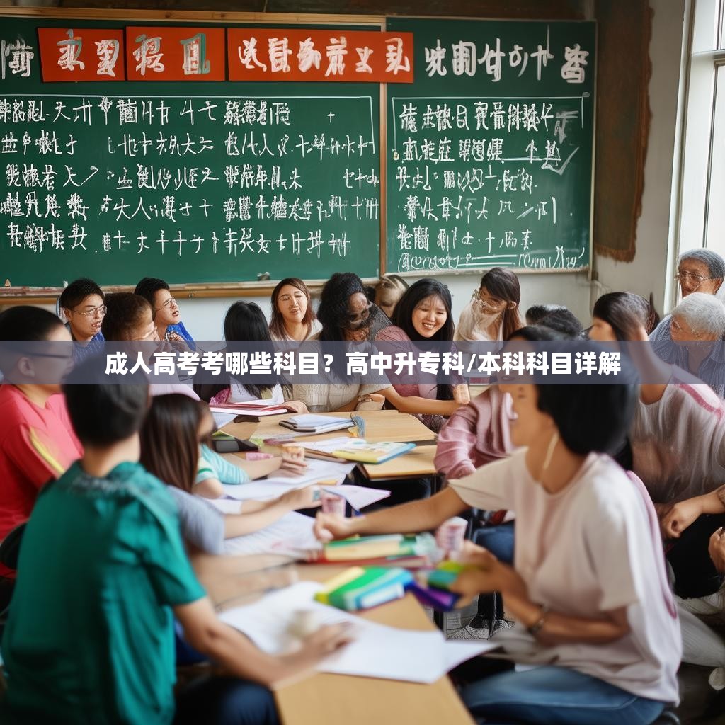成人高考考哪些科目？高中升专科/本科科目详解