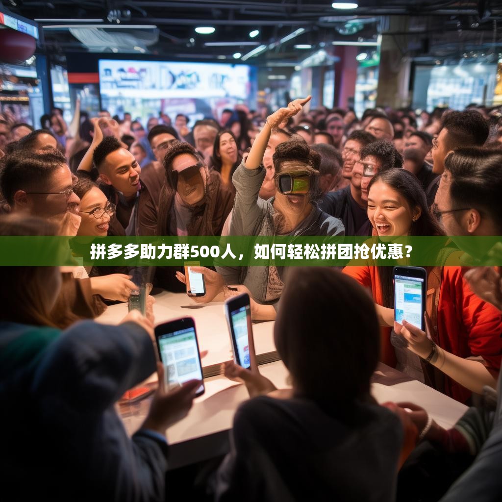 拼多多助力群500人，如何轻松拼团抢优惠？