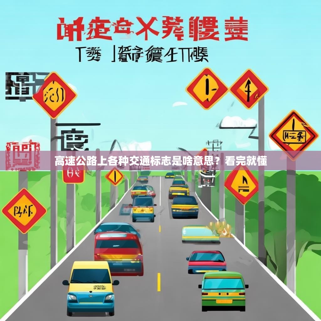 高速公路上各种交通标志是啥意思？看完就懂
