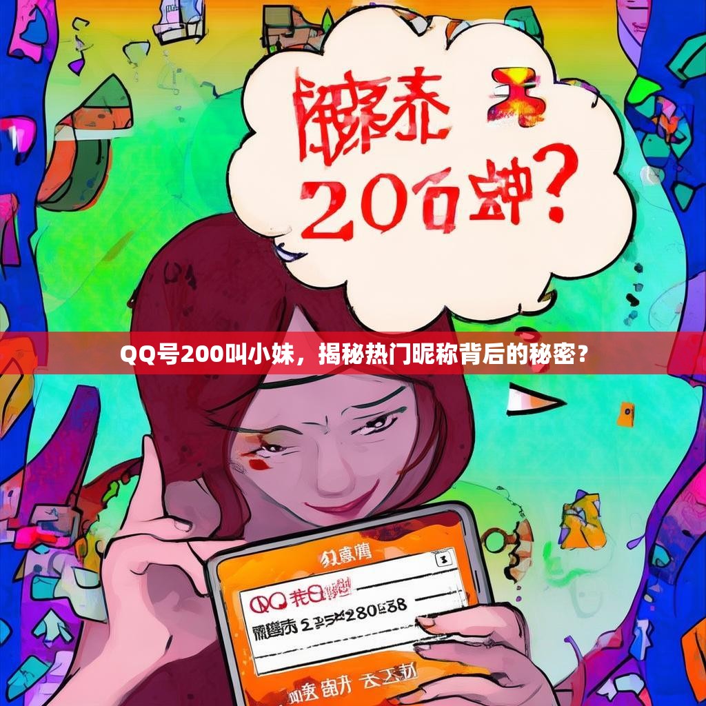 QQ号200叫小妹，揭秘热门昵称背后的秘密？