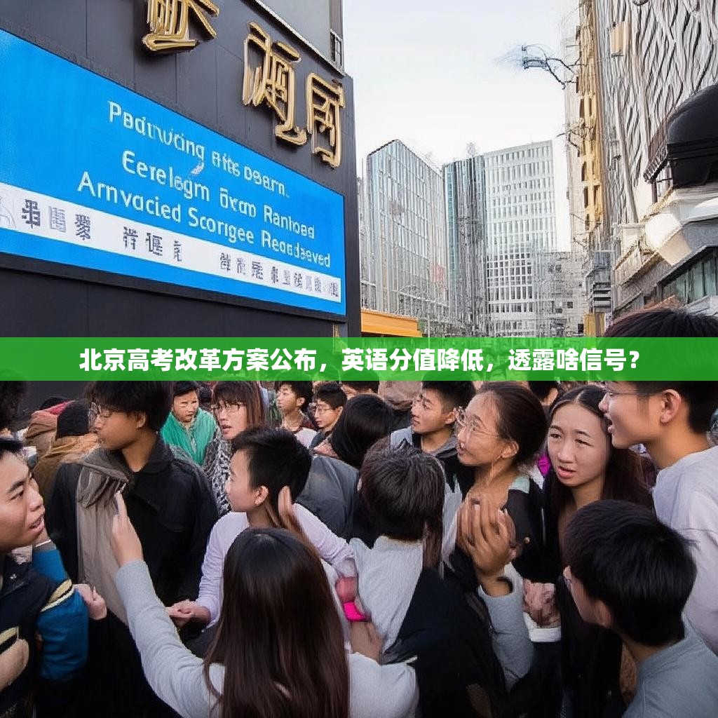 北京高考改革方案公布，英语分值降低，透露啥信号？