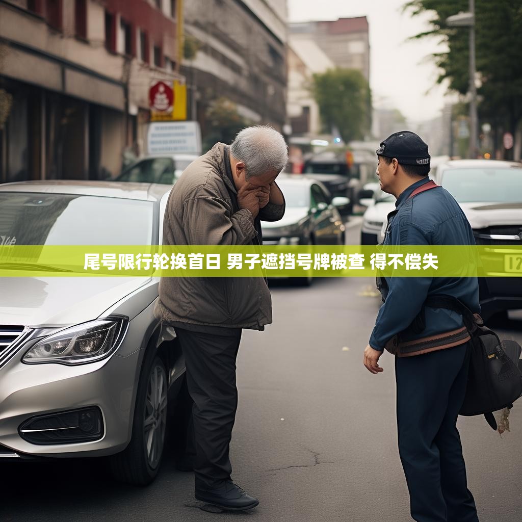 尾号限行轮换首日 男子遮挡号牌被查 得不偿失