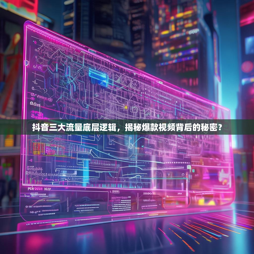 抖音三大流量底层逻辑，揭秘爆款视频背后的秘密？