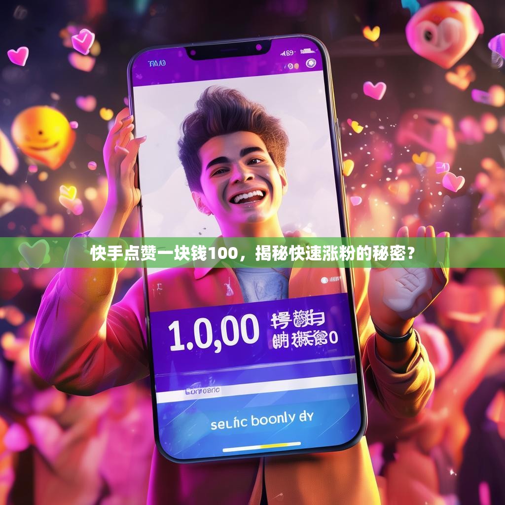 快手点赞一块钱100，揭秘快速涨粉的秘密？