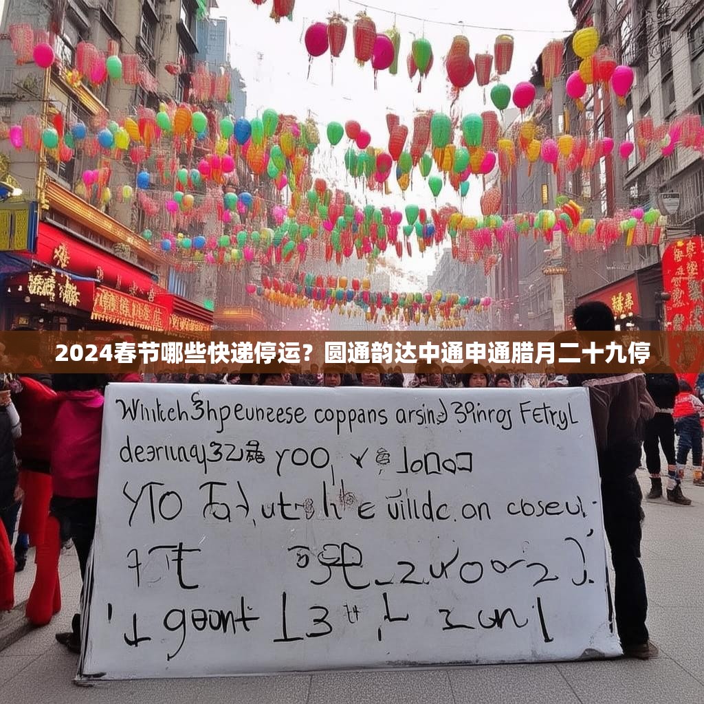 2024春节哪些快递停运？圆通韵达中通申通腊月二十九停