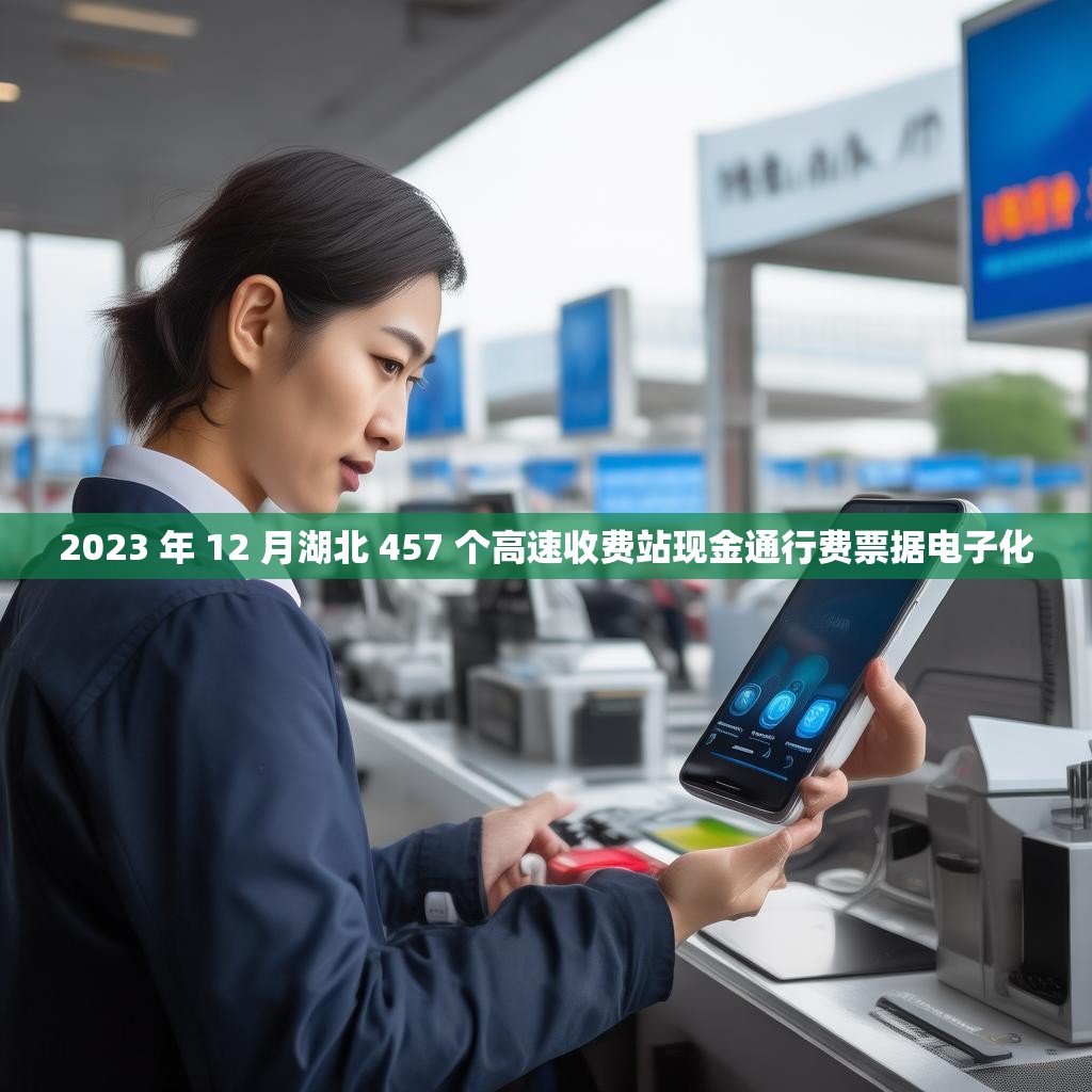 2023 年 12 月湖北 457 个高速收费站现金通行费票据电子化