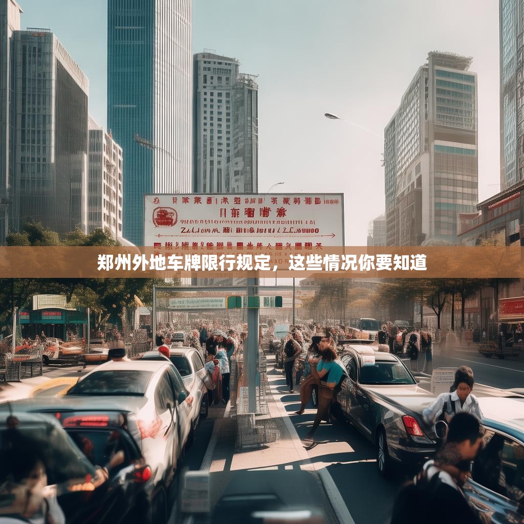 郑州外地车牌限行规定，这些情况你要知道