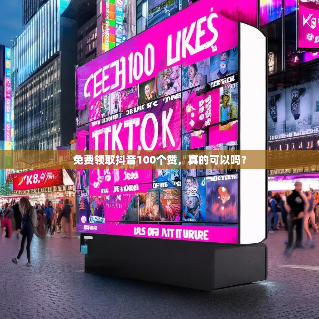 免费领取抖音100个赞，真的可以吗？